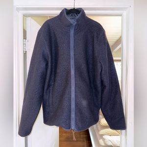 BRAND NEW/UNWORN Sid Mashburn Reversible Zip-Up Jacket - Navy Wool Fleece/Nylon